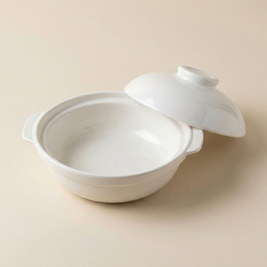 Ceramic Shallow Casserole Heat Resistant Pot